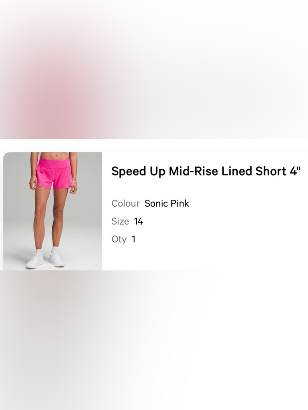 Lululemon Mid-Rise 4” Speed Up Shorts - Picture 4 of 4
